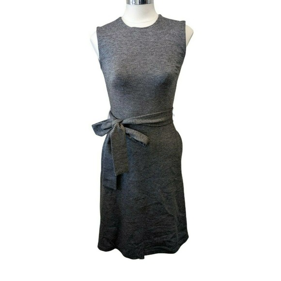 Babaton Dresses & Skirts - Babaton Women's Sz 00 Gray Sleeveless Sheath Dress with Belt